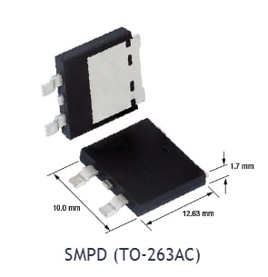 Technische Zeichnung - Vishay Semiconductors eSMP®-Gehäuse-Evolution