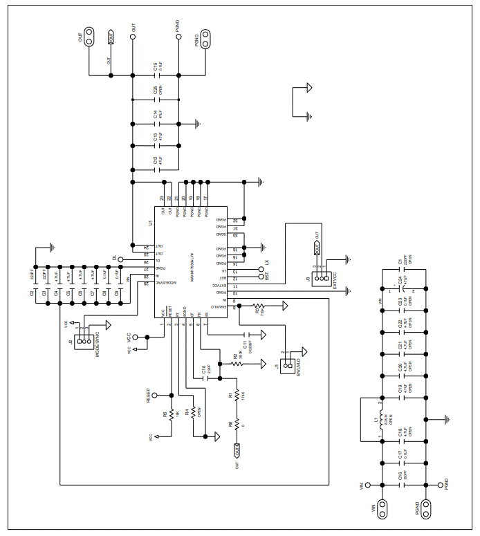 Schaltplan - Analog Devices / Maxim Integrated MAX17536 Evaluierungskit