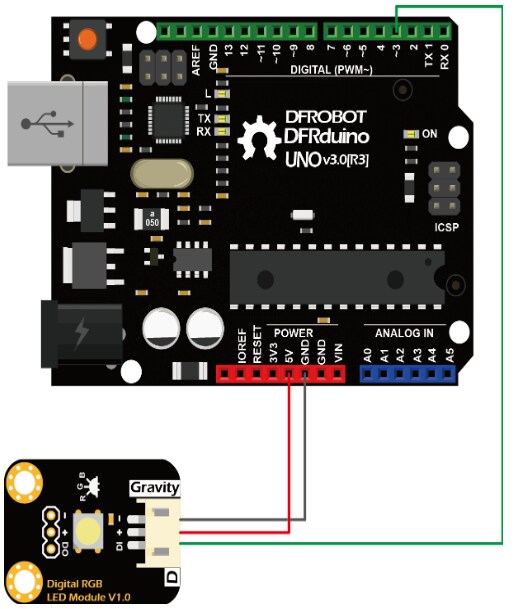 DFRobot DFR0605 Gravity Digital-RGB-LED-Modul
