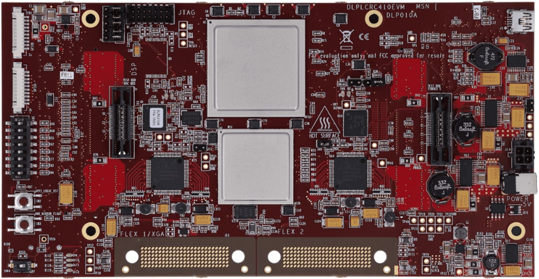 Technische Zeichnung - Texas Instruments DLPLCRC410EVM DLP-Evaluierungsmodul (EVM)