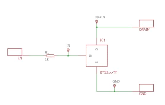 Schaltplan - Infineon Technologies BTS3080TF Demonstrationsboard