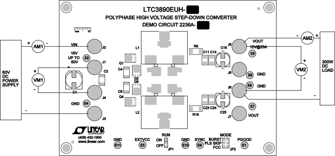 Technische Zeichnung - Analog Devices Inc. DC2236A Demonstrations-Leiterplatte