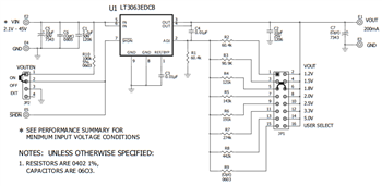 Schaltplan - Analog Devices Inc. LT306x Demonstrationsboards