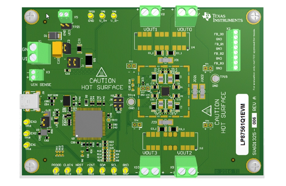 Texas Instruments LP8756xQ1EVM Evaluierungsmodul (EVM)