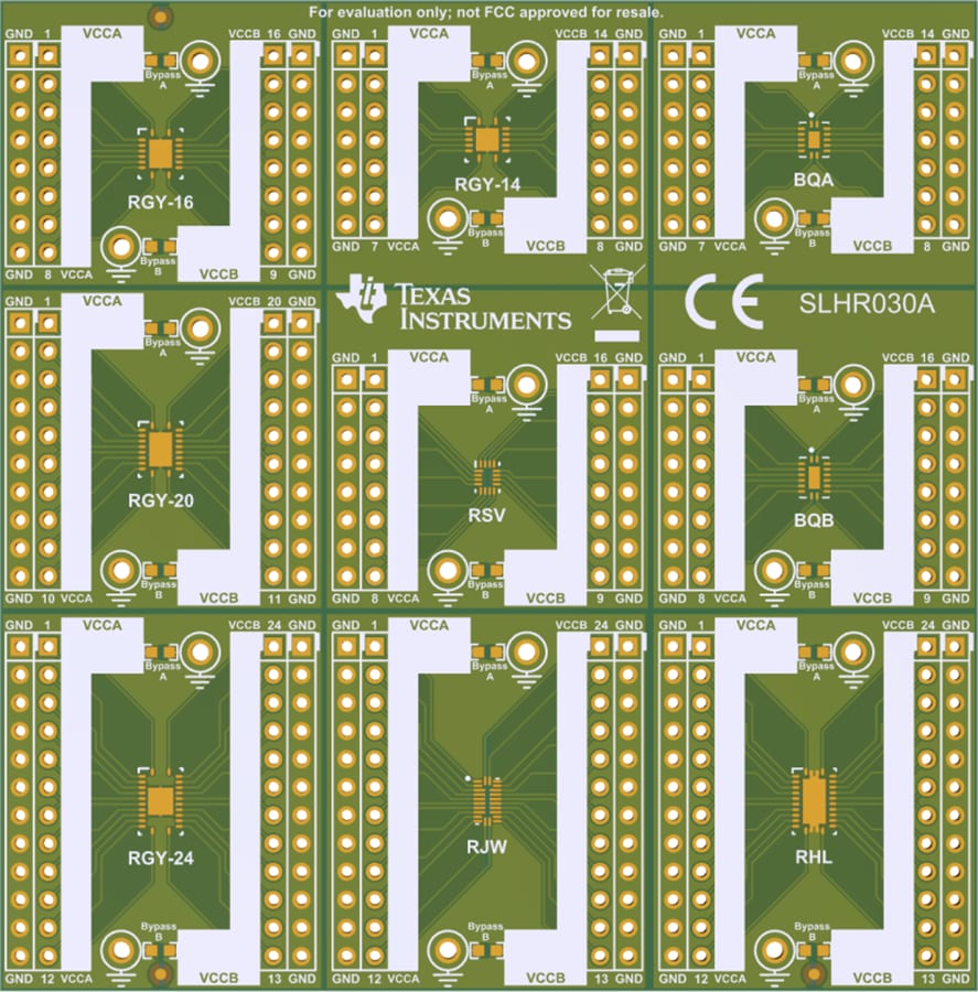 Tabelle - Texas Instruments 14-24-NL-LOGIC-EVM Logik-Evaluierungsmodul (EVM)