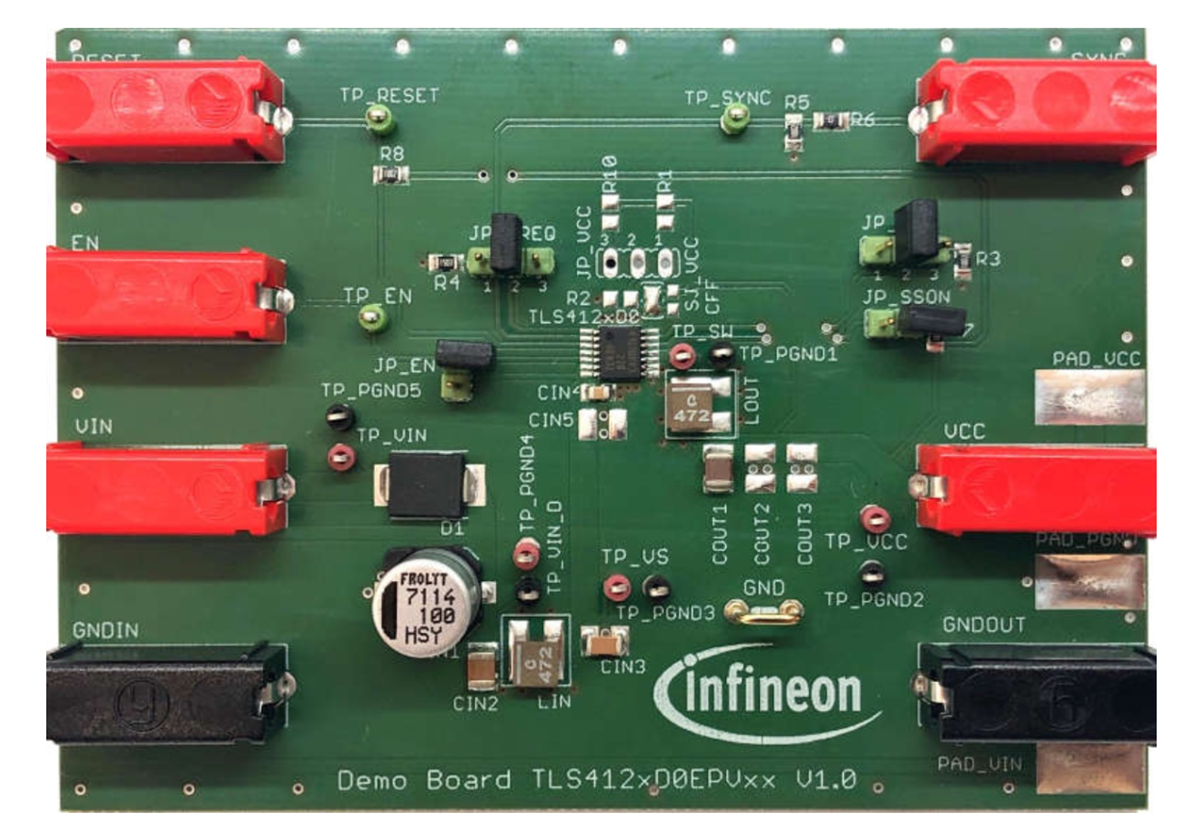 Schaltungsanordnung - Infineon Technologies TLS41205VBOARDTOBO1 5-V-Board