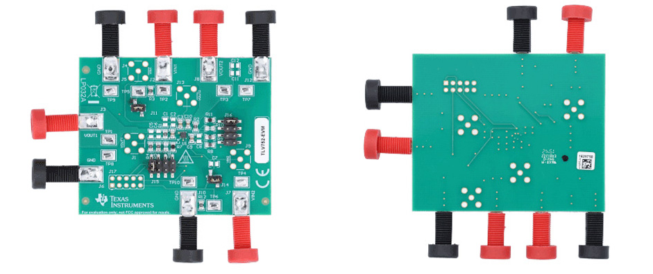 Technische Zeichnung - Texas Instruments TLV75x-EVM Evaluierungsmodule