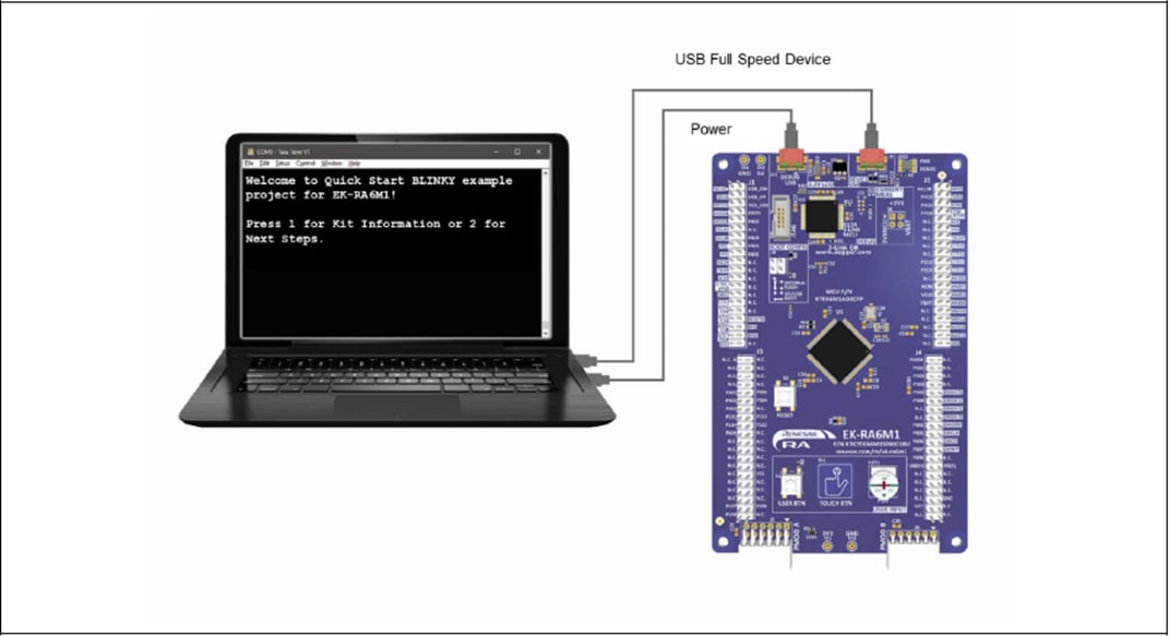 Renesas Electronics EK-RA6M1 Evaluierungskit für die RA6M1 MCU-Gruppe