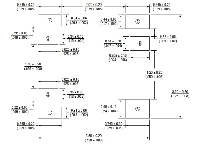 Tabelle - Bourns SM353230-181N7Y Chip-LAN-Transformator
