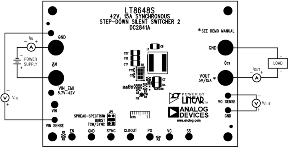 Analog Devices Inc. Evaluierungsboard für LT8648S Silent Switcher®2