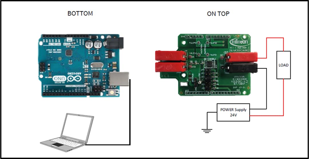 Infineon Technologies BTT3018EJ Demonstrationsboard