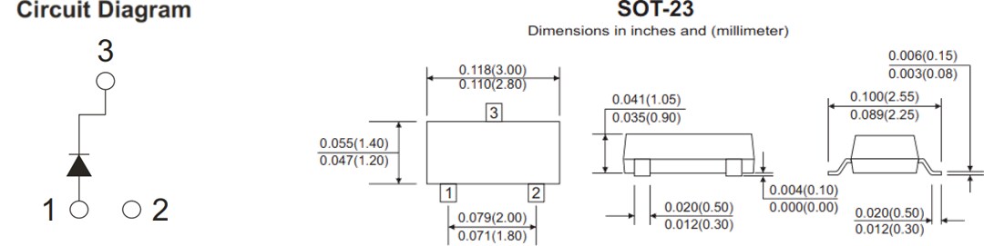 Application Circuit Diagram - Comchip Technology BAS16-HF SMD Switching Diode