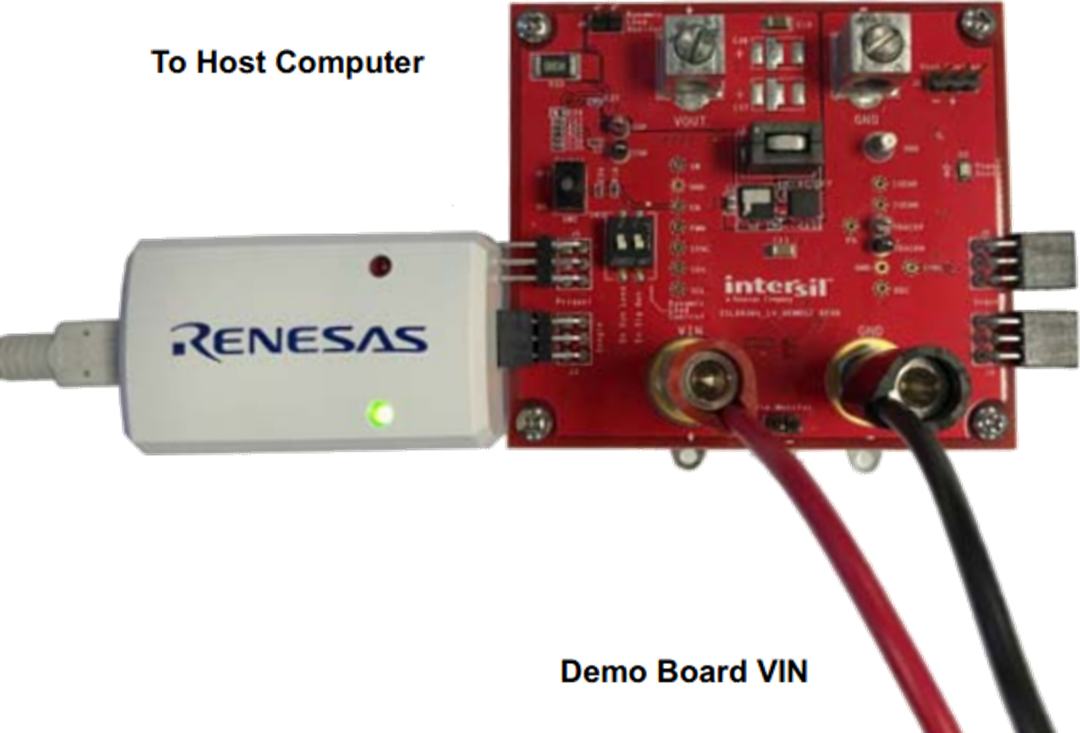 Renesas Electronics ISLUSBEVAL1Z USB-zu-PMBus™-Adapter