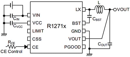 Application Circuit Diagram - Monolithic Power Systems (MPS) MP6908L Fast Turn-Off Intelligent Rectifier