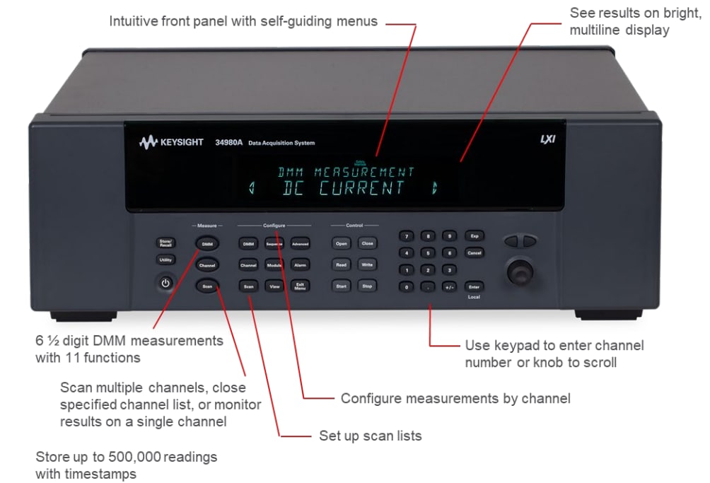 Keysight Technologies 34980A Datenerfassungssystem