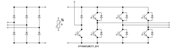 Applikations-Schaltungsdiagramm - Infineon Technologies 1.200 V PIM-IGBT-Module