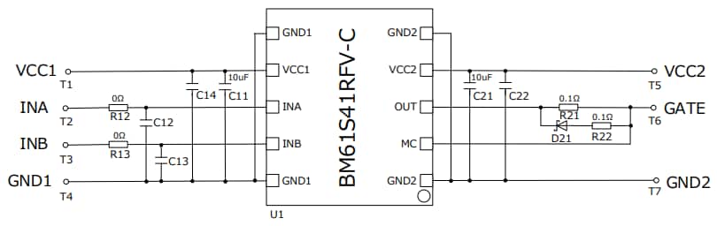 Schaltplan - ROHM Semiconductor BM61S41RFV-EVK001 Evaluierungsboard