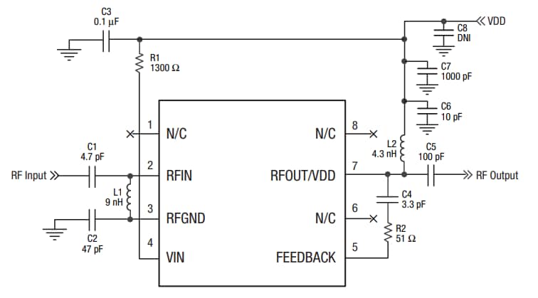 Schematic - Skyworks Solutions Inc. SKY67101-396LF-EVB Evaluation Board
