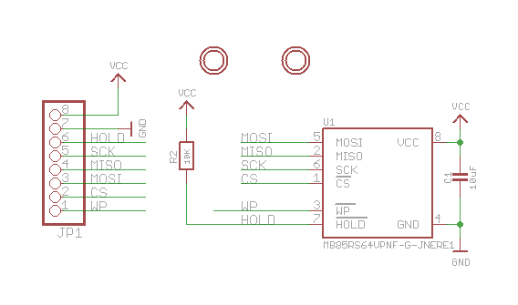 Schematic - Adafruit SPI FRAM Breakout Boards