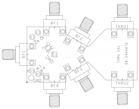 Analog Devices Inc. ADRF5047-EVALZ Evaluierungsboard