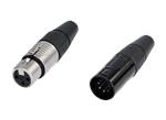 REAN Finger Groove XLR Cable Connectors