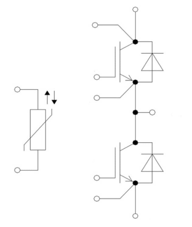 Applikations-Schaltungsdiagramm - Infineon Technologies FF300R08W2 EasyPACK™ 2B-EDT2-Automotive-Modul 