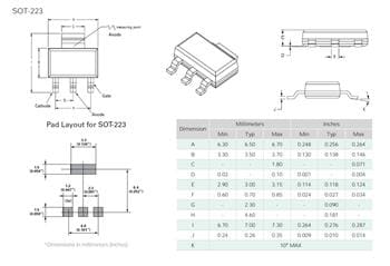 IXYS S802xSx EV-Baureihe Empfindliche 1,5-A-SCRs