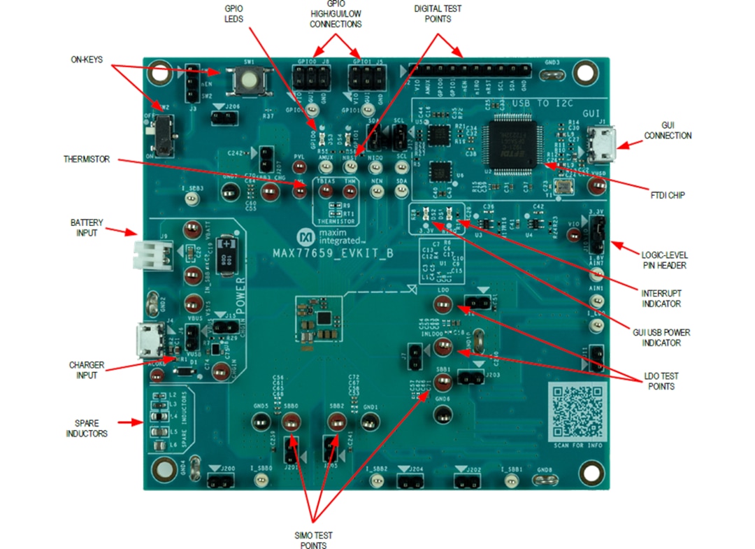 Analog Devices / Maxim Integrated MAX77659EVKIT Evaluierungskit