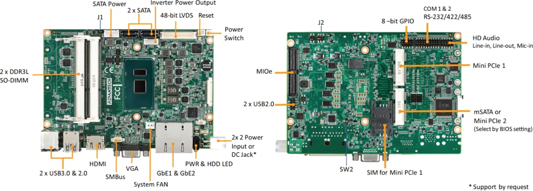 Advantech MIO-5272 3,5 Zoll Single-Board-Computer (SBC)