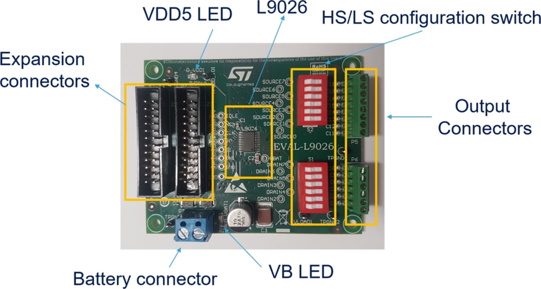 STMicroelectronics L9026 Evaluierungsboard (EVAL-L9026-YO)