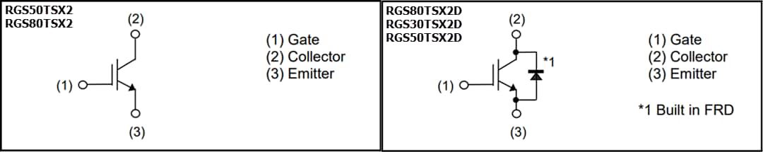Schaltplan - ROHM Semiconductor RGSx0TSX2x Field-Stop-Trench-IGBTs