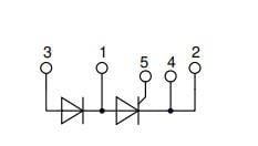 Blockdiagramm - IXYS MCNA75PD2200TB Hochspannungs-Thyristormodule