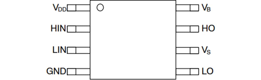 Technische Zeichnung - onsemi NCD57201 und NCV57201 Halbbrücken-Gate-Treiber