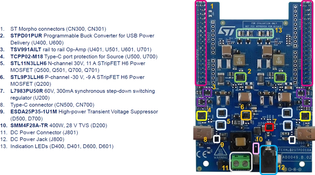 STMicroelectronics STEVAL-2STPD01 Evaluierungskit