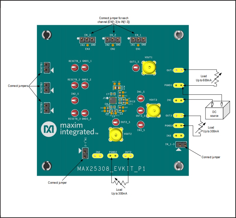 Analog Devices / Maxim Integrated MAX25308 Evaluierungskit