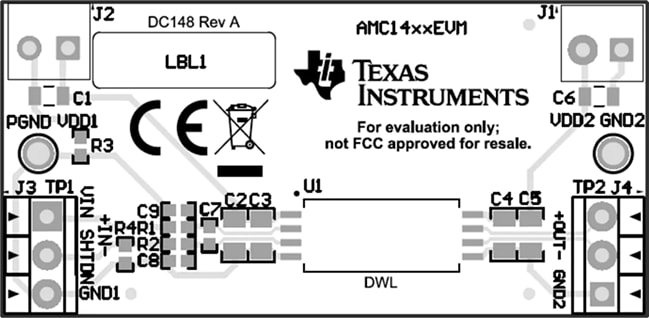 Texas Instruments AMC1411EVM Verstärker-Evaluierungsmodul (EVM)