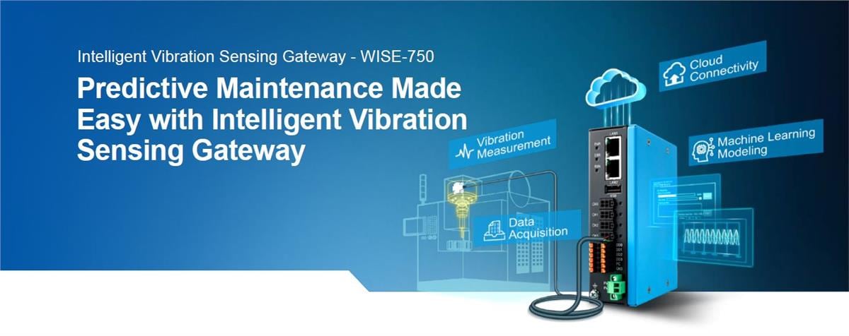 Advantech WISE-750 Intelligentes Vibrations-Gateway