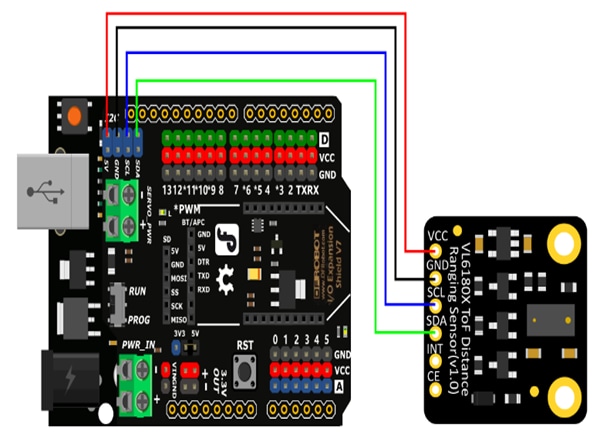 Schematic - DFRobot Fermion: VL6180X ToF Distance Ranging Sensor