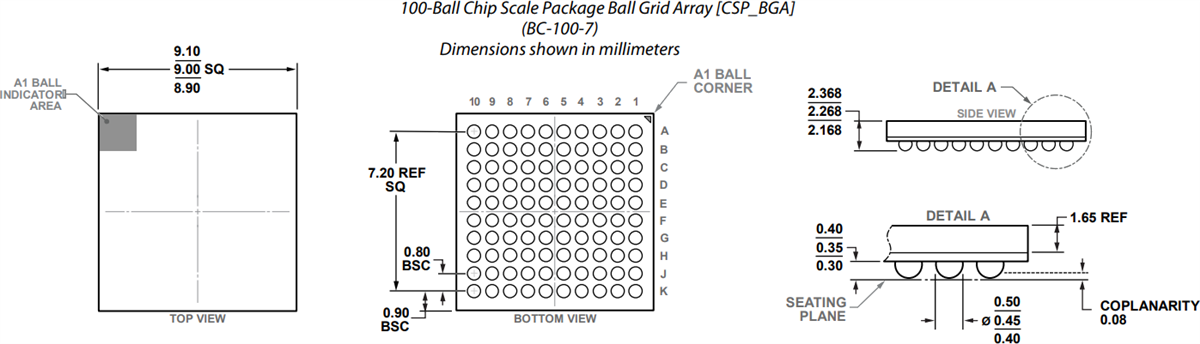Technische Zeichnung - Analog Devices Inc. ADAQ23875 μModule®-Datenerfassungslösung 