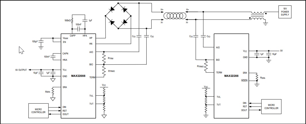 Analog Devices / Maxim Integrated MAX22288 Home-Bussystem-kompatibler Transceiver