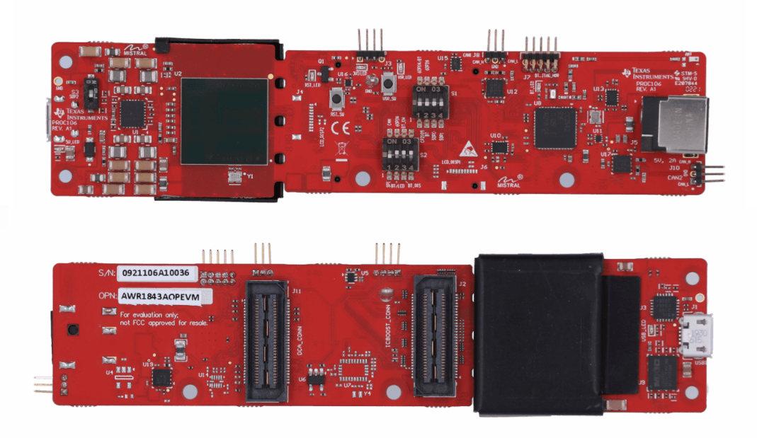 Texas Instruments AWR1843AOPEVM Evaluierungsmodul (EVM)