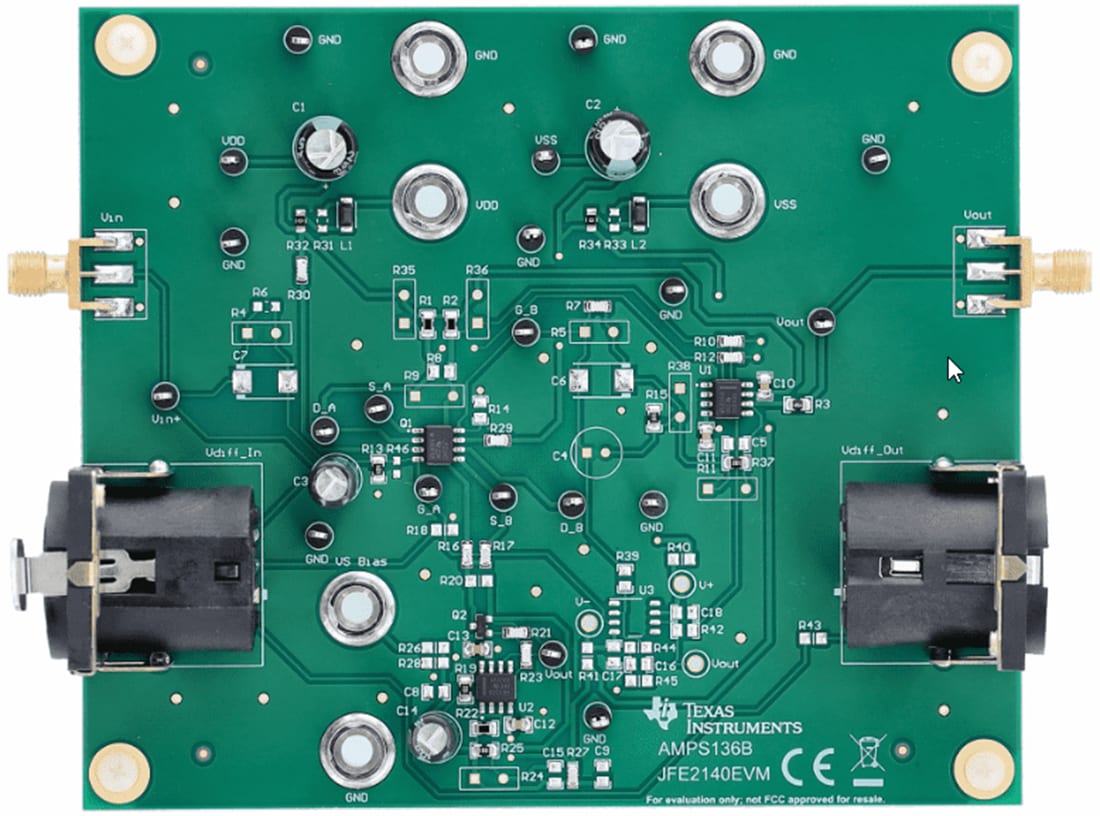 Texas Instruments JFE2140EVM JFET-Evaluierungsmodul (EVM)