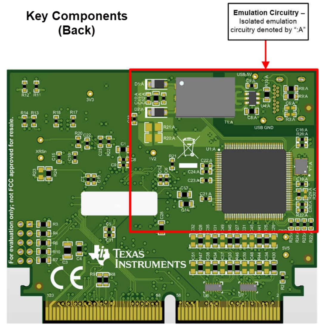 Technische Zeichnung - Texas Instruments TMDSCNCD280039C ControlCARD-Evaluierungsmodul