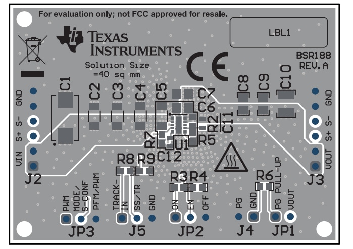Schaltungsanordnung - Texas Instruments TPSM82903EVM Evaluierungsmodul