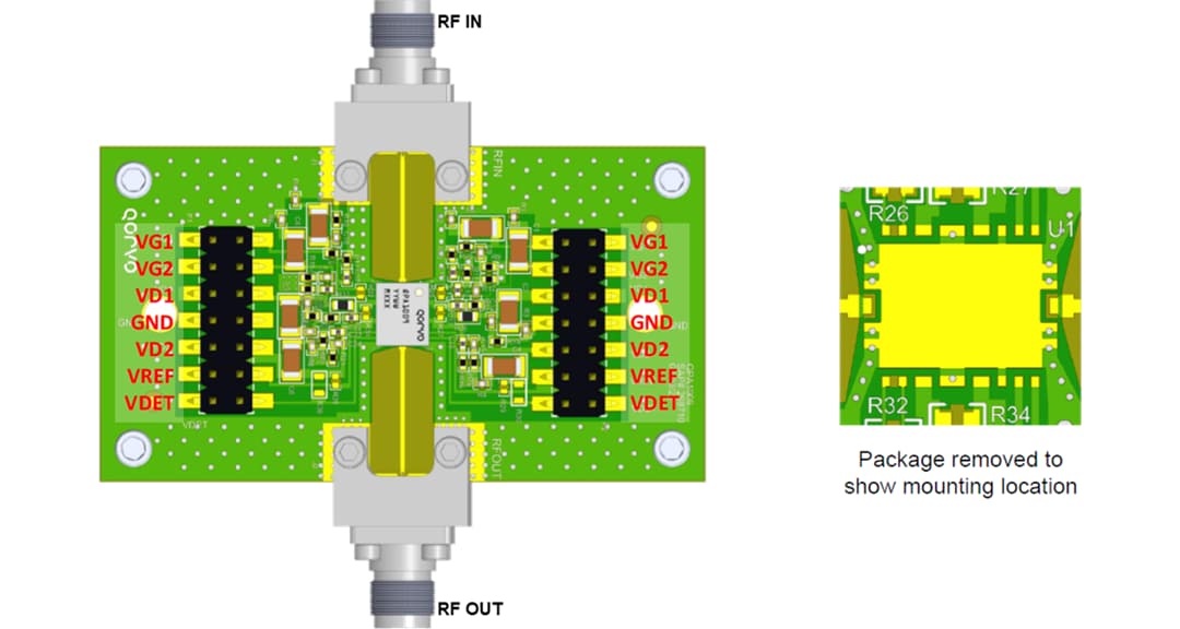 Qorvo QPA1009EVB Evaluierungsboard