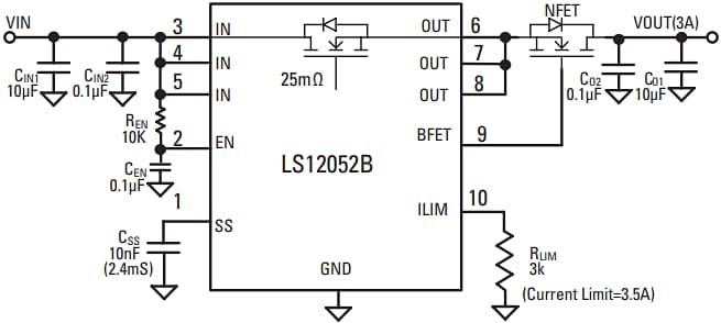 Littelfuse LS12052BD33 eFuse mit Überspannungsschutz
