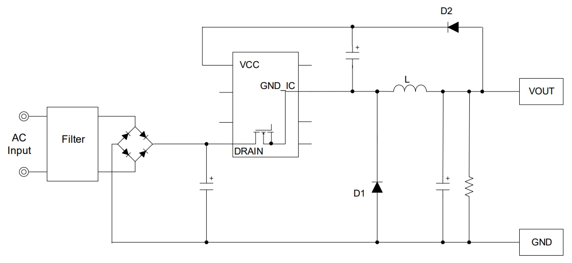 ROHM Semiconductor BM2P134 PWM-Typ DC-DC-Wandler