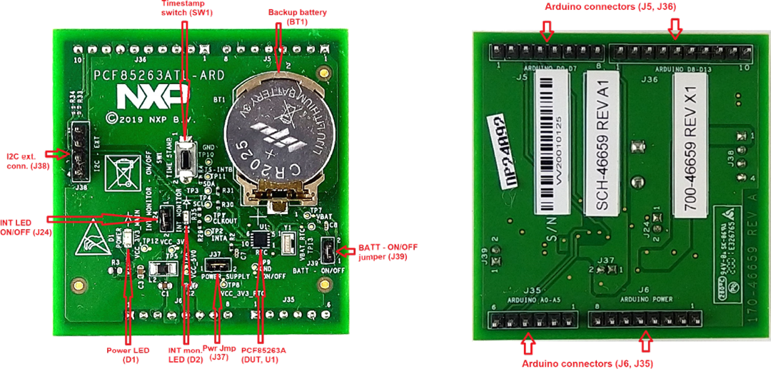 NXP Semiconductors PCF85263ATL-ARD Evaluierungsboard