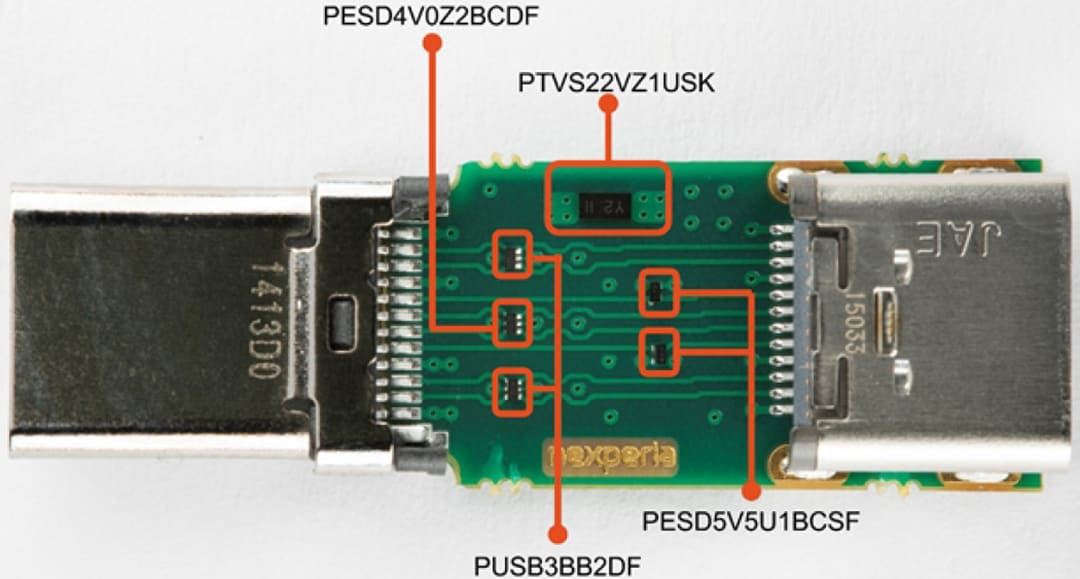 Nexperia NEVB21-USBC1UL USB-Type-C™-ESD-Evaluierungsboard