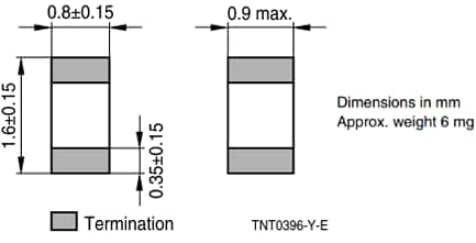 EPCOS / TDK B573xV2 0603-SMD-NTC-Thermistoren